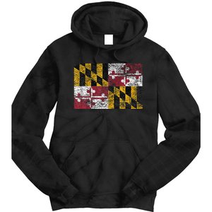 MARYLAND STATE FLAG ANNAPOLIS BALTIMORE CHESAPEAKE BAY Tie Dye Hoodie