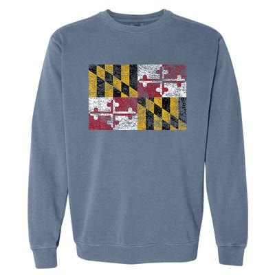 MARYLAND STATE FLAG ANNAPOLIS BALTIMORE CHESAPEAKE BAY Garment-Dyed Sweatshirt