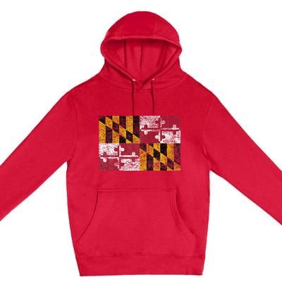 MARYLAND STATE FLAG ANNAPOLIS BALTIMORE CHESAPEAKE BAY Premium Pullover Hoodie