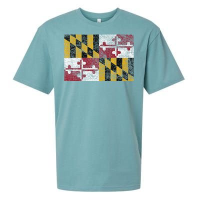 MARYLAND STATE FLAG ANNAPOLIS BALTIMORE CHESAPEAKE BAY Sueded Cloud Jersey T-Shirt