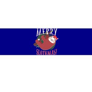 Merry Slothmas Funny Cute Sloth Father Christmas Great Gift Bumper Sticker