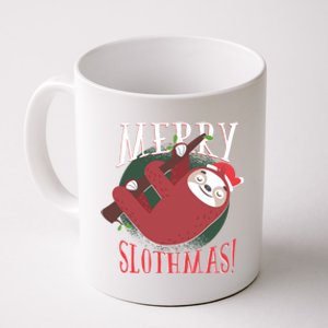 Merry Slothmas Funny Cute Sloth Father Christmas Great Gift Coffee Mug