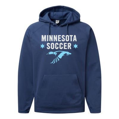 Minnesota Soccer Fan Gear Fc United Performance Fleece Hoodie