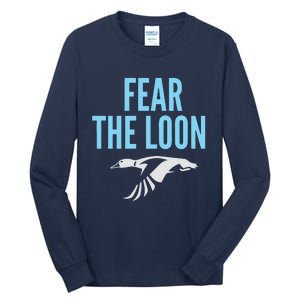 Minnesota Soccer Fear The Loon Fc  United Tall Long Sleeve T-Shirt