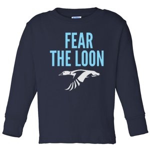 Minnesota Soccer Fear The Loon Fc  United Toddler Long Sleeve Shirt