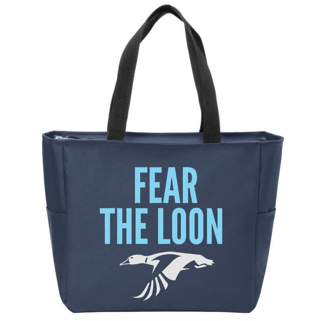 Minnesota Soccer Fear The Loon Fc  United Zip Tote Bag