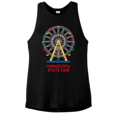 Minnesota State Fair Ferris Wheel County Fair Ladies PosiCharge Tri-Blend Wicking Tank