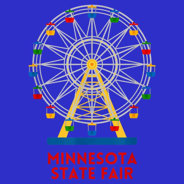 Minnesota State Fair Ferris Wheel County Fair 16 in Basic Backpack