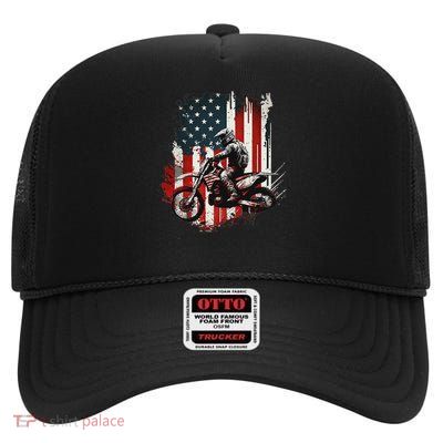 Motocross Supercross Fmx Riders Dirt Bike Freestyle Motocro High Crown Mesh Back Trucker Hat