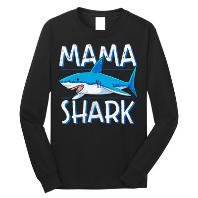 Mama Shark Family Matching Mommy Mom Wo Jawsome Long Sleeve Shirt