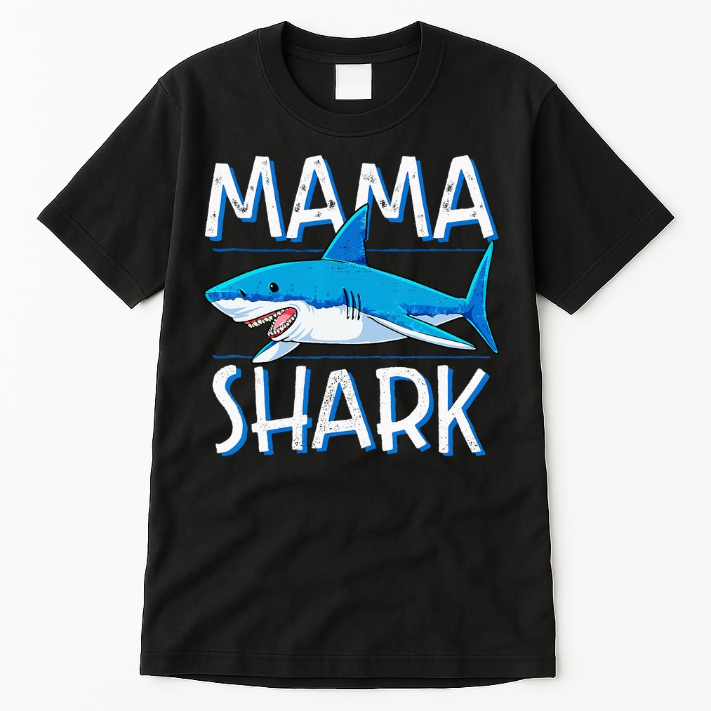 Mama Shark Family Matching Mommy Mom Wo Jawsome Tall T-Shirt
