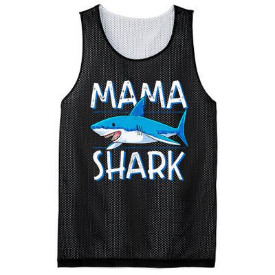 Mama Shark Family Matching Mommy Mom Wo Jawsome Mesh Reversible Basketball Jersey Tank