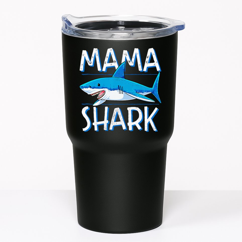 Mama Shark Family Matching Mommy Mom Wo Jawsome Tumbler