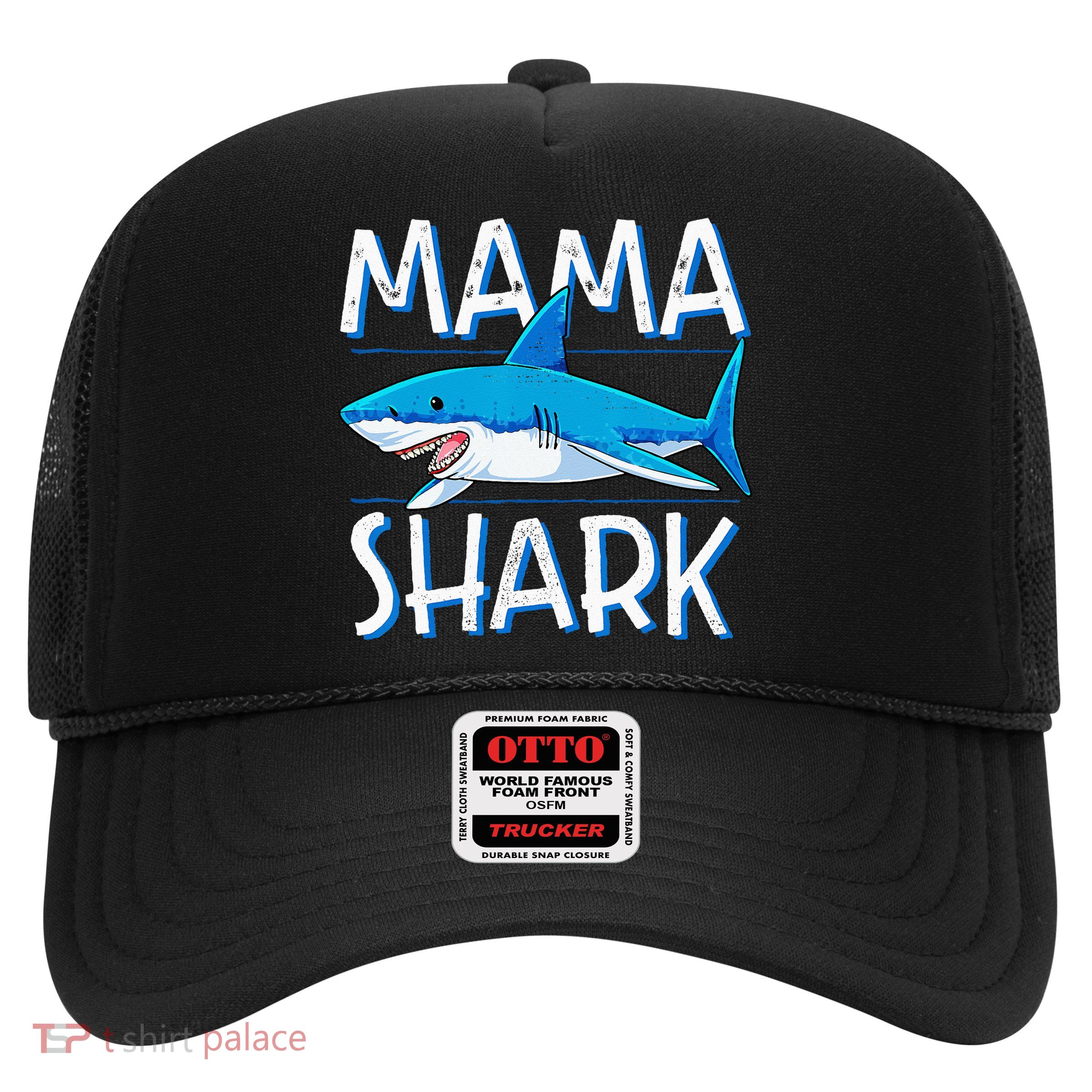 Mama Shark Family Matching Mommy Mom Wo Jawsome Trucker Hat