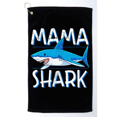 Mama Shark Family Matching Mommy Mom Wo Jawsome Golf Towel