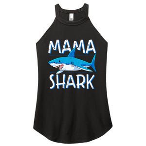 Mama Shark Family Matching Mommy Mom Wo Jawsome Women's Perfect Tri Rocker Tank