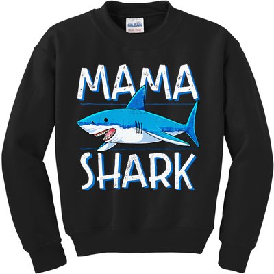 Mama Shark Family Matching Mommy Mom Wo Jawsome Kids Sweatshirt