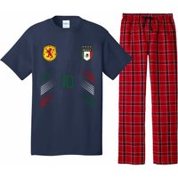 Mexico Soccer Fans Jersey Mexican Flag Football Lovers Pajama Set