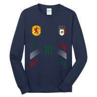 Mexico Soccer Fans Jersey Mexican Flag Football Lovers Tall Long Sleeve T-Shirt