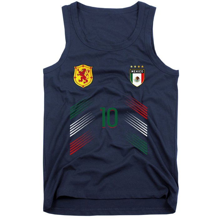 Mexico Soccer Fans Jersey Mexican Flag Football Lovers Tank Top