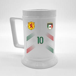 Mexico Soccer Fans Jersey Mexican Flag Football Lovers Beer Stein