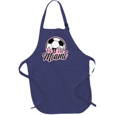 Miami Soccer Fansrelated Products Full-Length Apron With Pockets