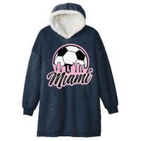 Miami Soccer Fansrelated Products Hooded Wearable Blanket