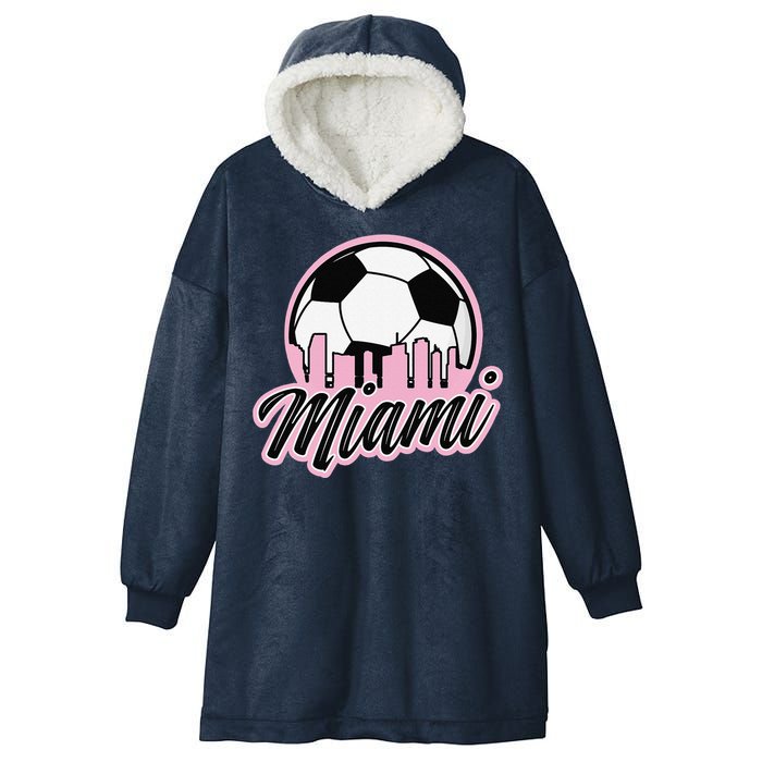 Miami Soccer Fansrelated Products Hooded Wearable Blanket