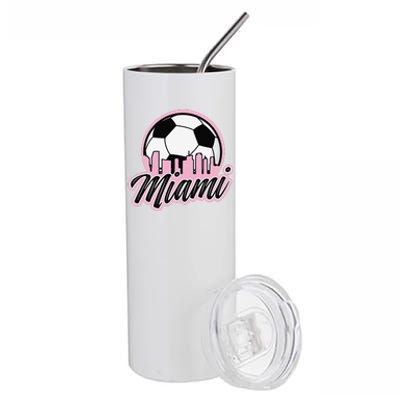 Miami Soccer Fansrelated Products Stainless Steel Tumbler