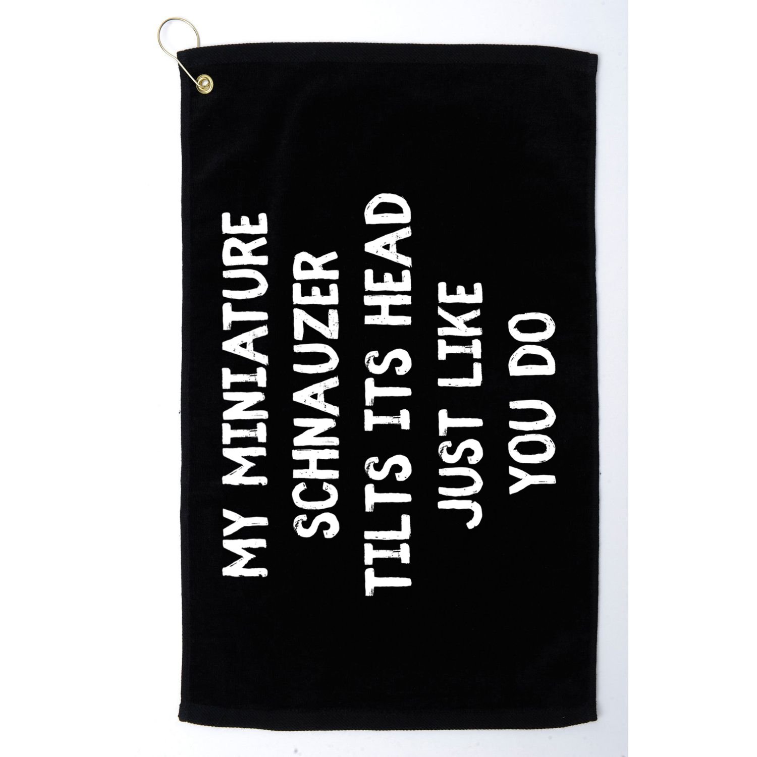 Miniature Schnauzer Funny Dog Lover Gift Cute Great Gift Golf Towel