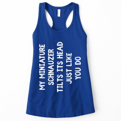 Miniature Schnauzer Funny Dog Lover Gift Cute Great Gift Womens Tank Top