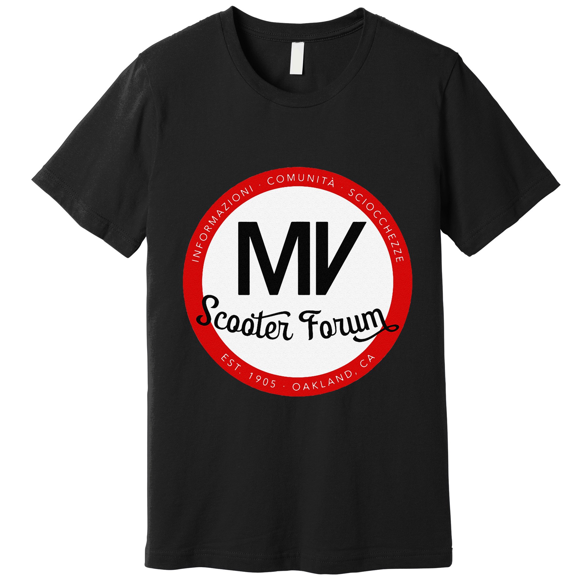 Mv Scooter Forum Est 1905 .Png Premium T-Shirt