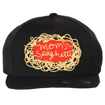 Mom's Spaghetti Funny Mother's Day Wool Snapback Cap