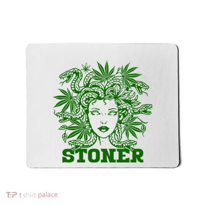 Medusa Stoner Funny Marijuana Mousepad