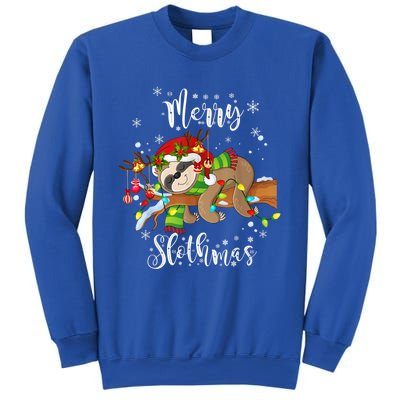 Merry Slothmas Funny Xmas Christmas Pajamas For Sloth Lovers Gift Sweatshirt