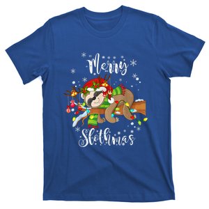 Merry Slothmas Funny Xmas Christmas Pajamas For Sloth Lovers Gift T-Shirt