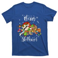 Merry Slothmas Funny Xmas Christmas Pajamas For Sloth Lovers Gift T-Shirt