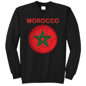 Morocco Soccer Football Moroccan Flag Gift Sweatshirt