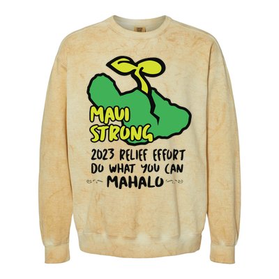 Maui Strong Fundraiser Lahaina Banyan Tree Colorblast Crewneck Sweatshirt