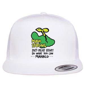 Maui Strong Fundraiser Lahaina Banyan Tree Flat Bill Trucker Hat