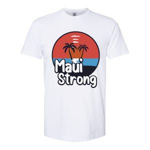 Maui Strong Fundraiser Support For Hawaii Fire Victims Maui Wildfire Softstyle® CVC T-Shirt