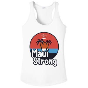 Maui Strong Fundraiser Support For Hawaii Fire Victims Maui Wildfire Ladies PosiCharge Competitor Racerback Tank