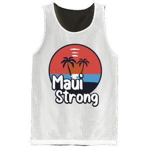 Maui Strong Fundraiser Support For Hawaii Fire Victims Maui Wildfire Mesh Reversible Basketball Jersey Tank