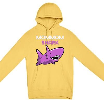 MomMom Shark Funny Family MomMom Premium Pullover Hoodie