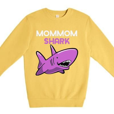 MomMom Shark Funny Family MomMom Premium Crewneck Sweatshirt