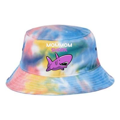 MomMom Shark Funny Family MomMom Tie Dye Newport Bucket Hat