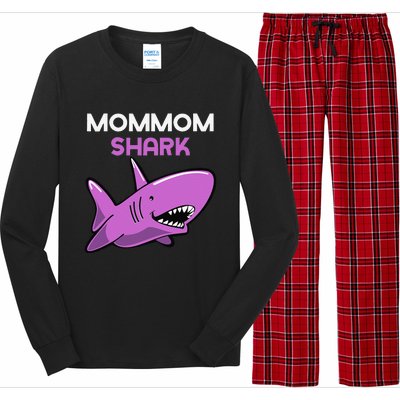 MomMom Shark Funny Family MomMom Long Sleeve Pajama Set