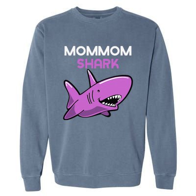 MomMom Shark Funny Family MomMom Garment-Dyed Sweatshirt