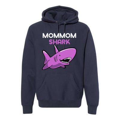 MomMom Shark Funny Family MomMom Premium Hoodie