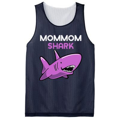 MomMom Shark Funny Family MomMom Mesh Reversible Basketball Jersey Tank